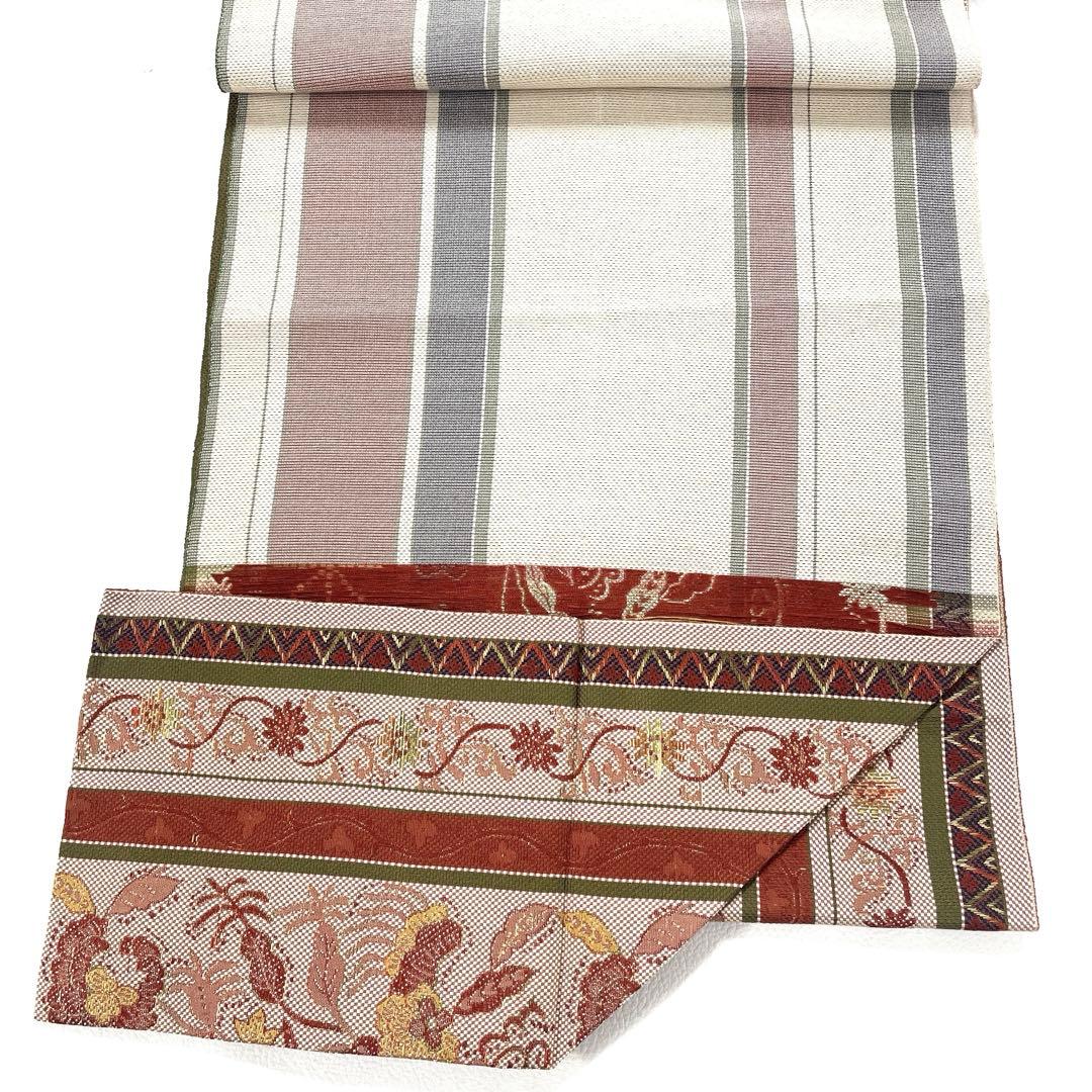 専用帯5668 ●高級 正絹 本場筑前博多織 松葉仕立て 名古屋帯