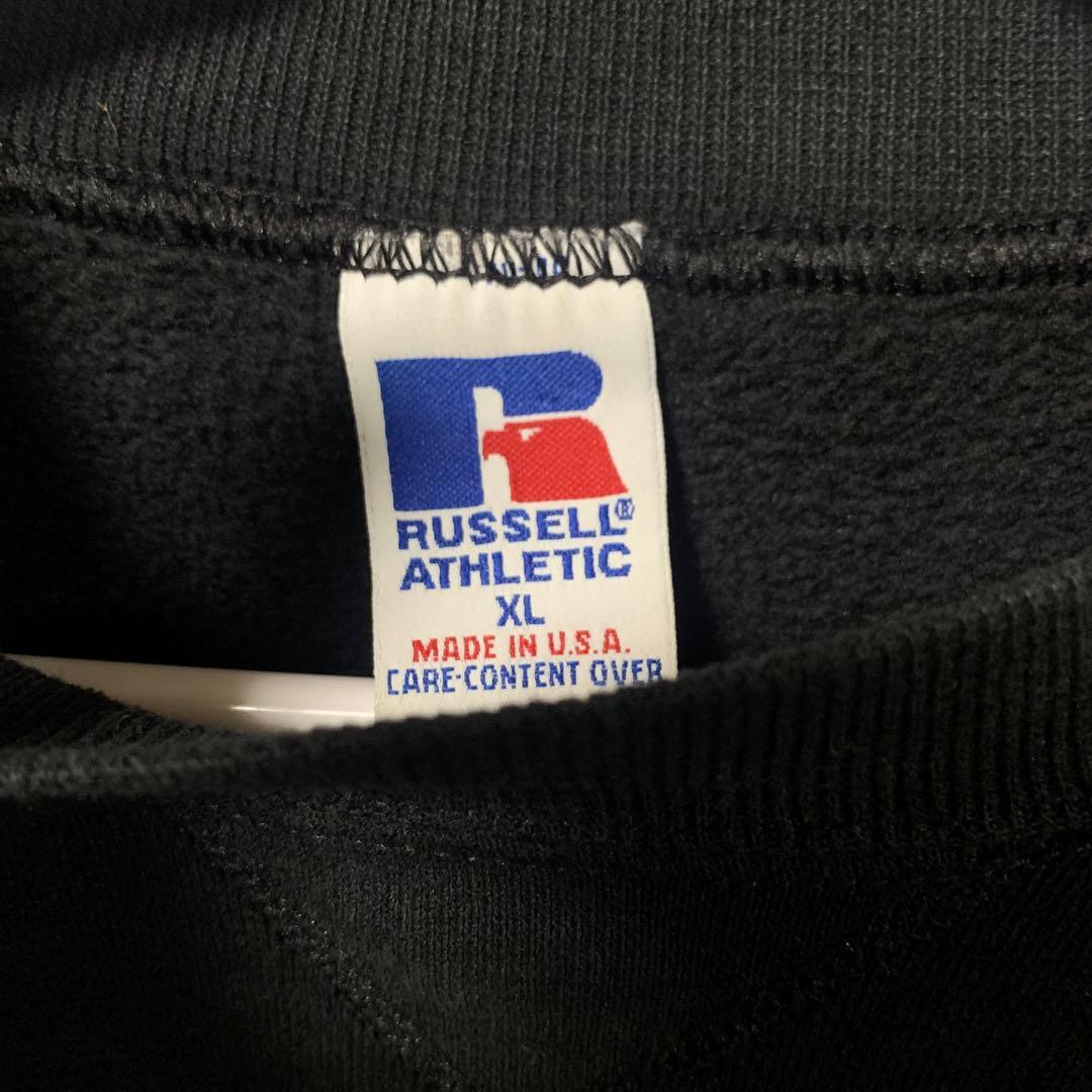 希少　USA製RUSSELL ATHLETIC ブラック XL スウェット