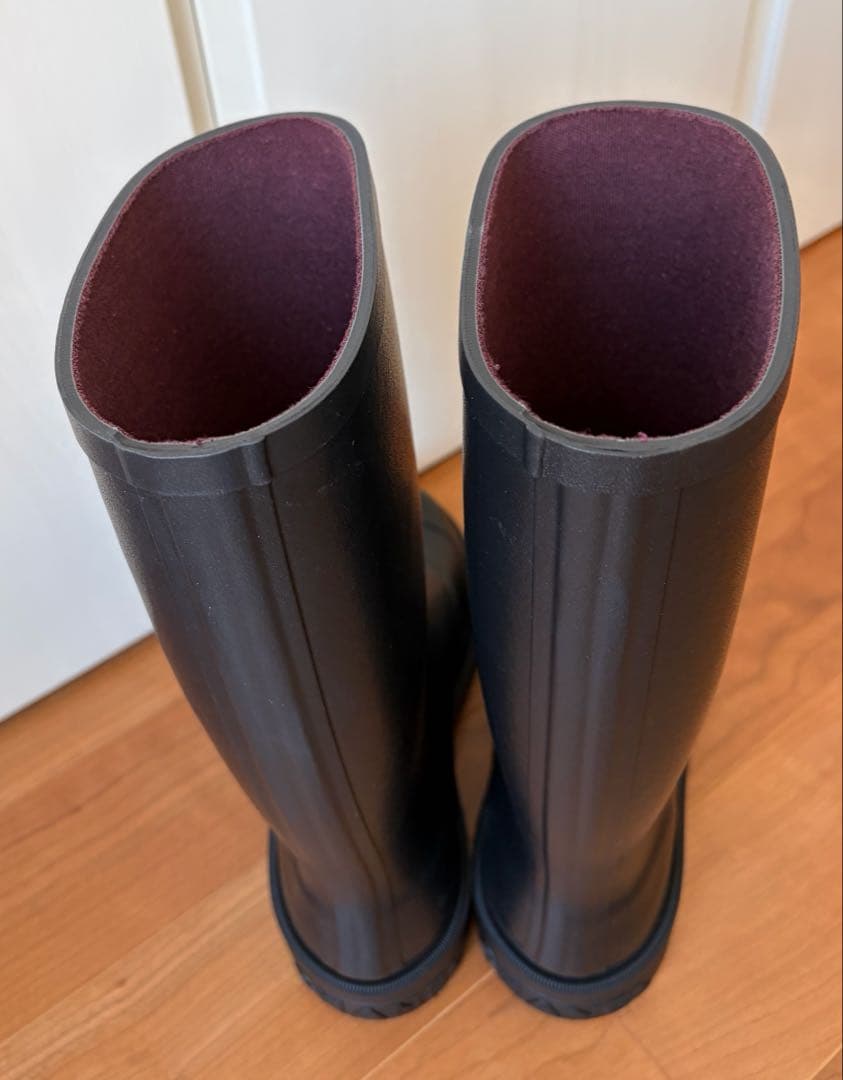 新品未使用　CHANEL シャネル ブラック レインブーツ　39