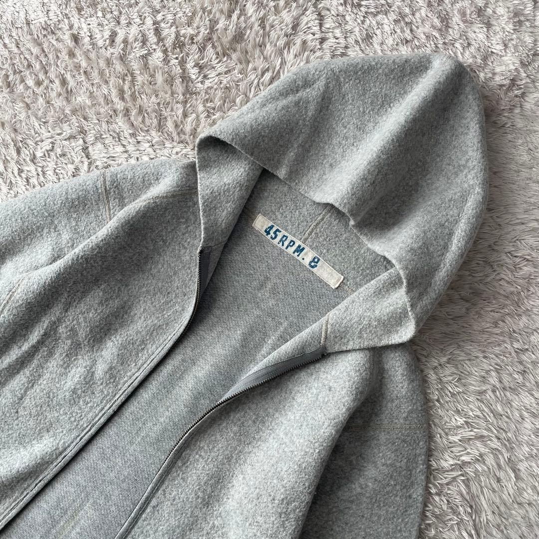45rpm& ジップパーカー F グレー