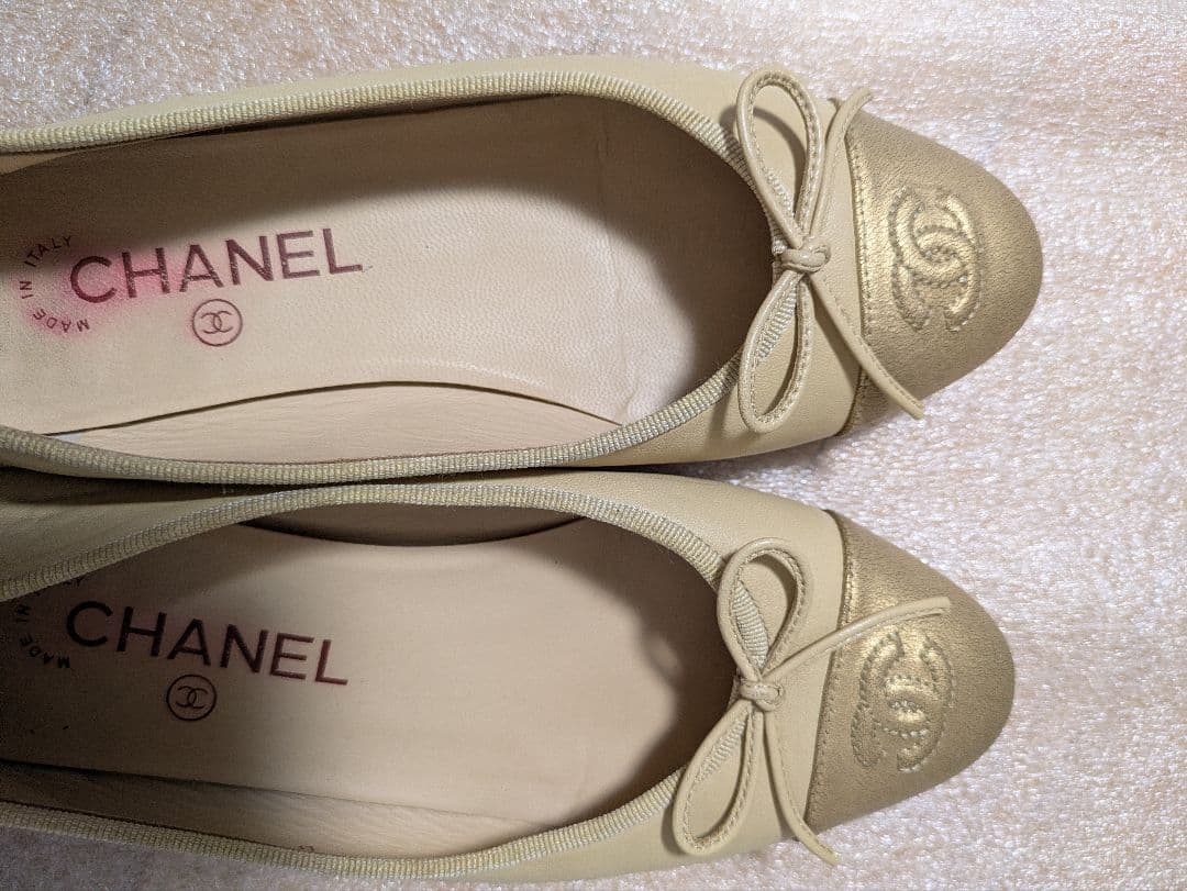 CHANEL バレエシューズ ベージュ D G02819