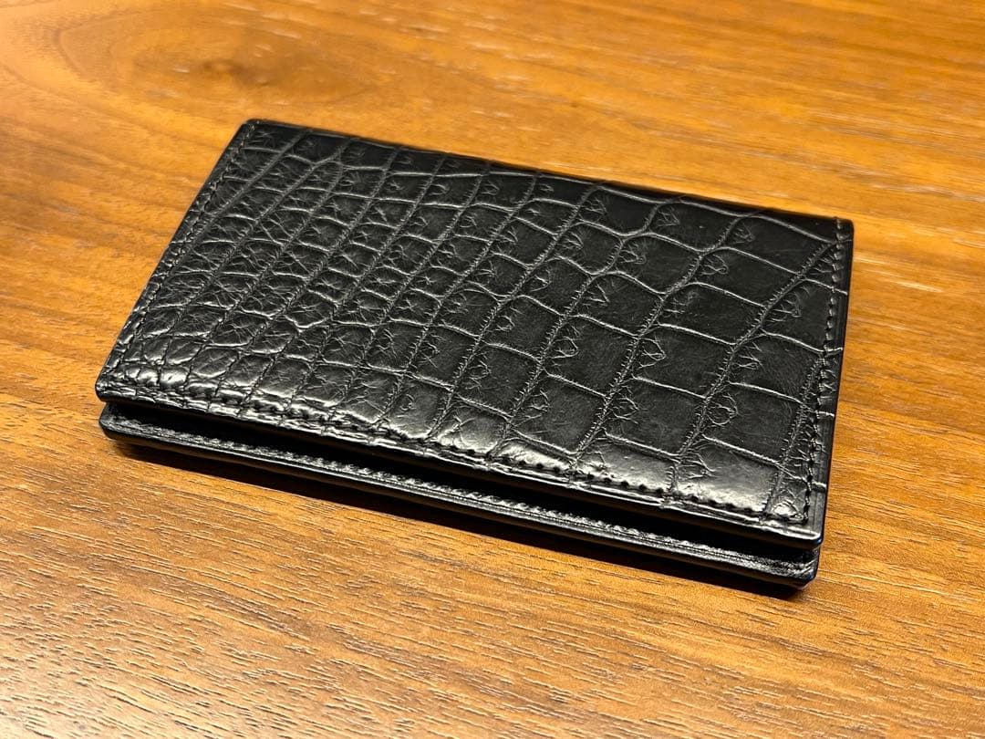 B印吉田　鼎　クロコダイルレザー 名刺入れ　吉田カバン