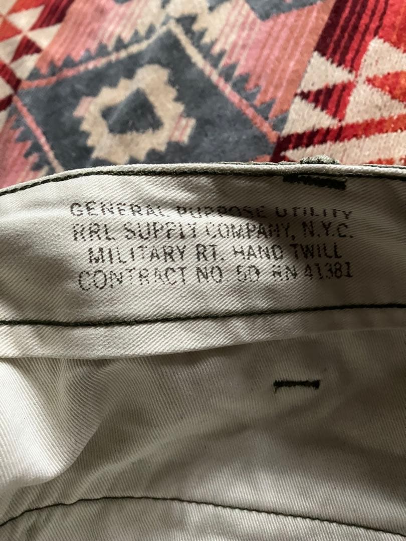 ト*ー様 【美品】RRL ダブルアールエル オフィサーズチノ W30 ポロ ラル