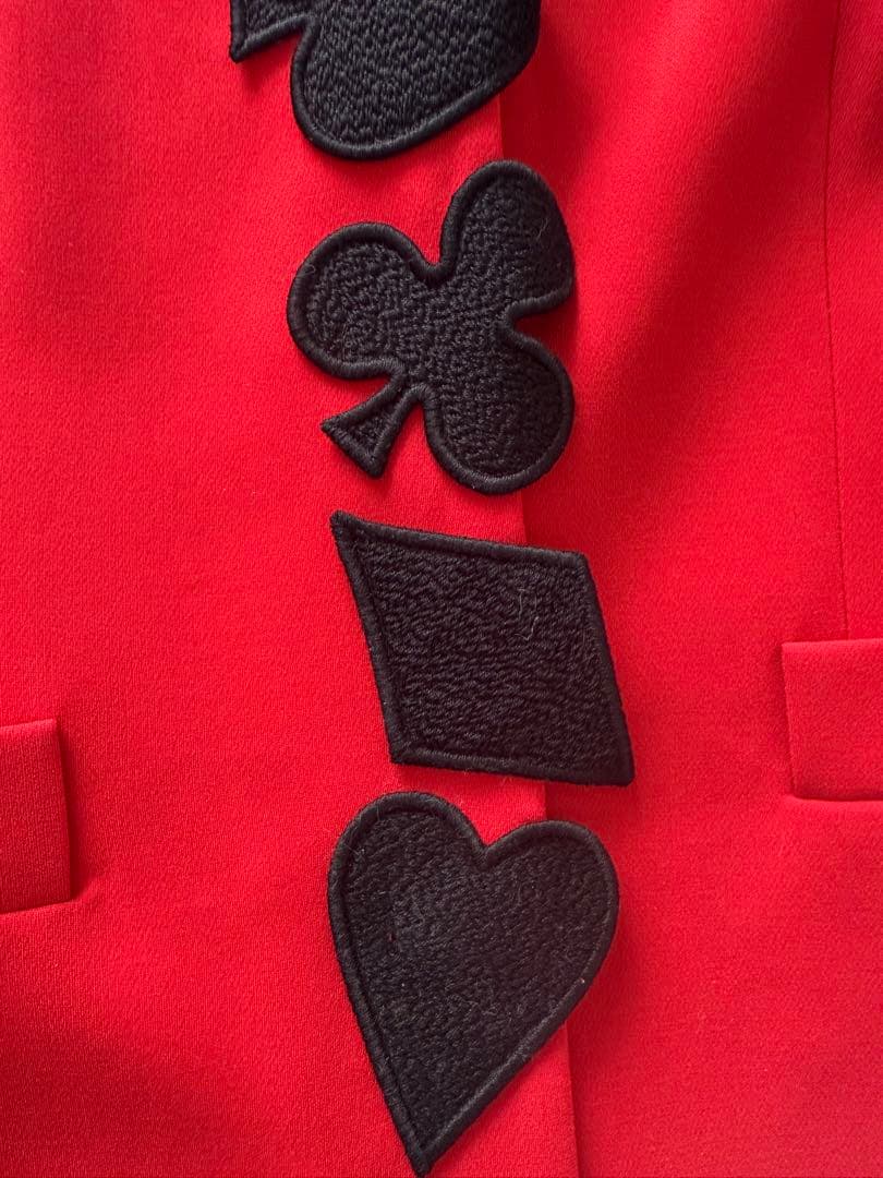 BOUTIQUE MOSCHINO 赤 テーラードジャケット