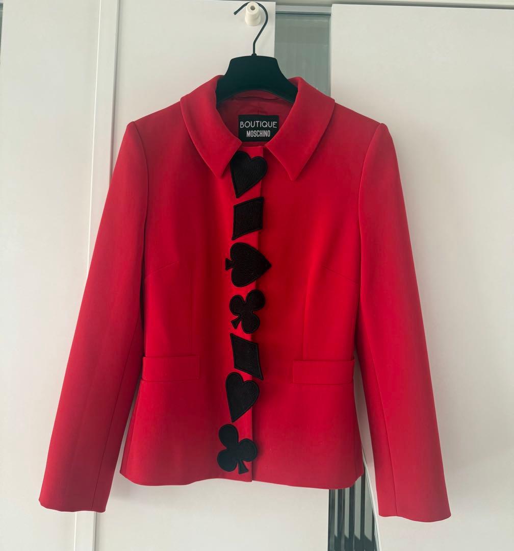 BOUTIQUE MOSCHINO 赤 テーラードジャケット