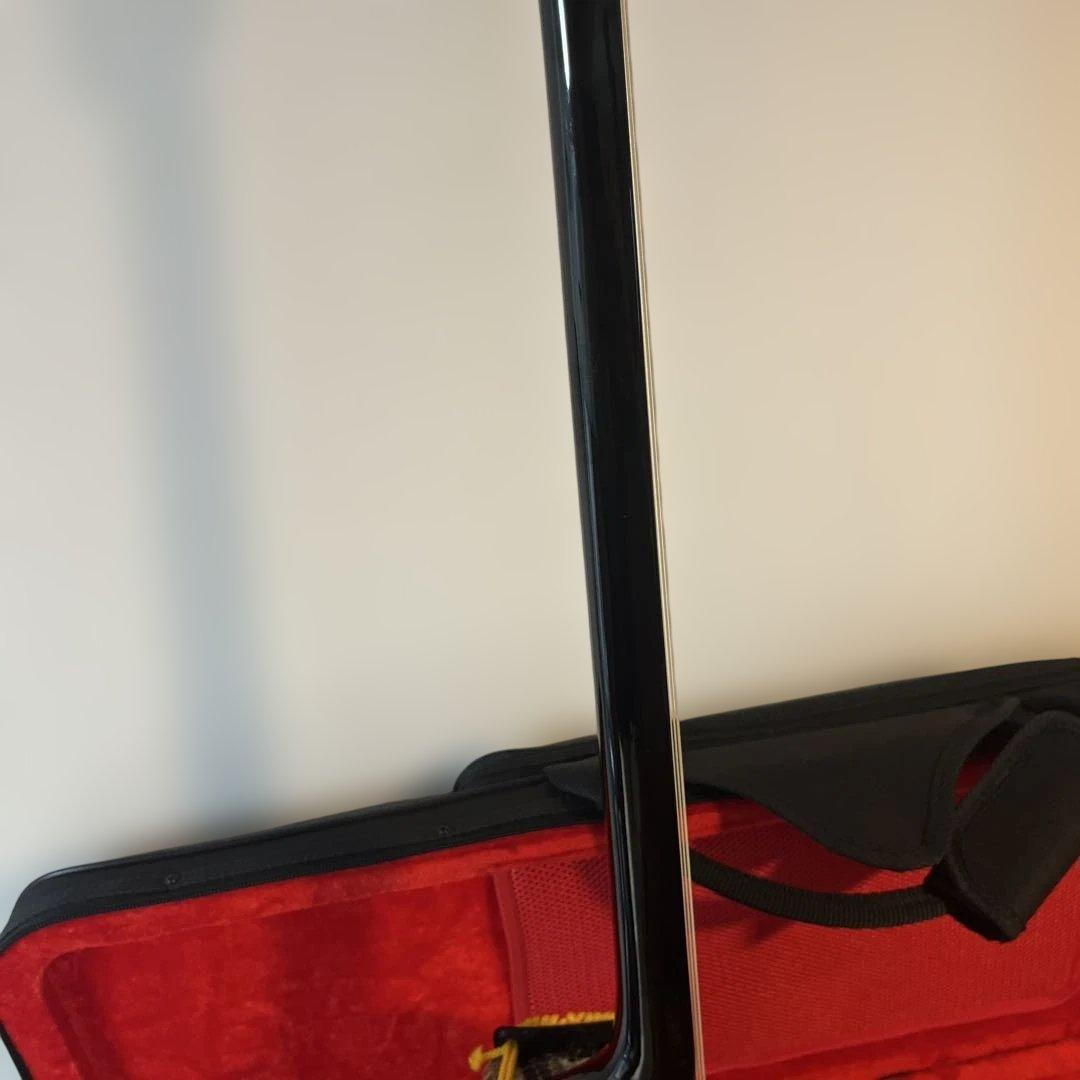 三線　沖縄三線　ほぼ未使用品　本革　セミハードケース