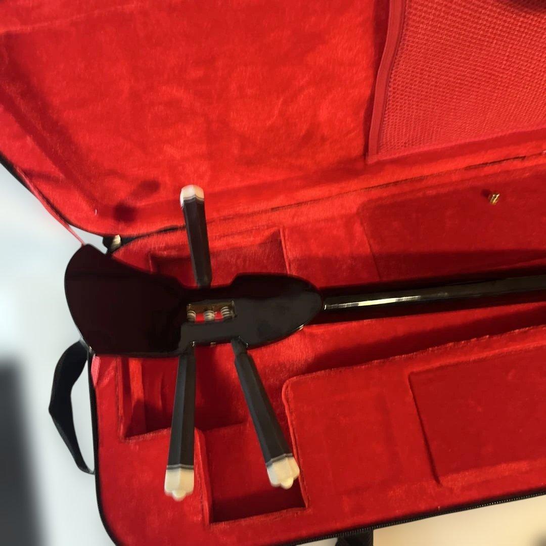 三線　沖縄三線　ほぼ未使用品　本革　セミハードケース