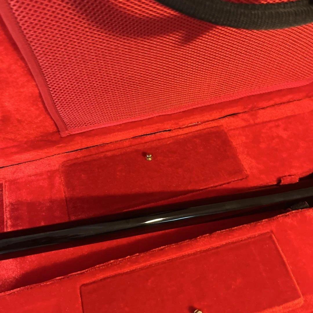 三線　沖縄三線　ほぼ未使用品　本革　セミハードケース