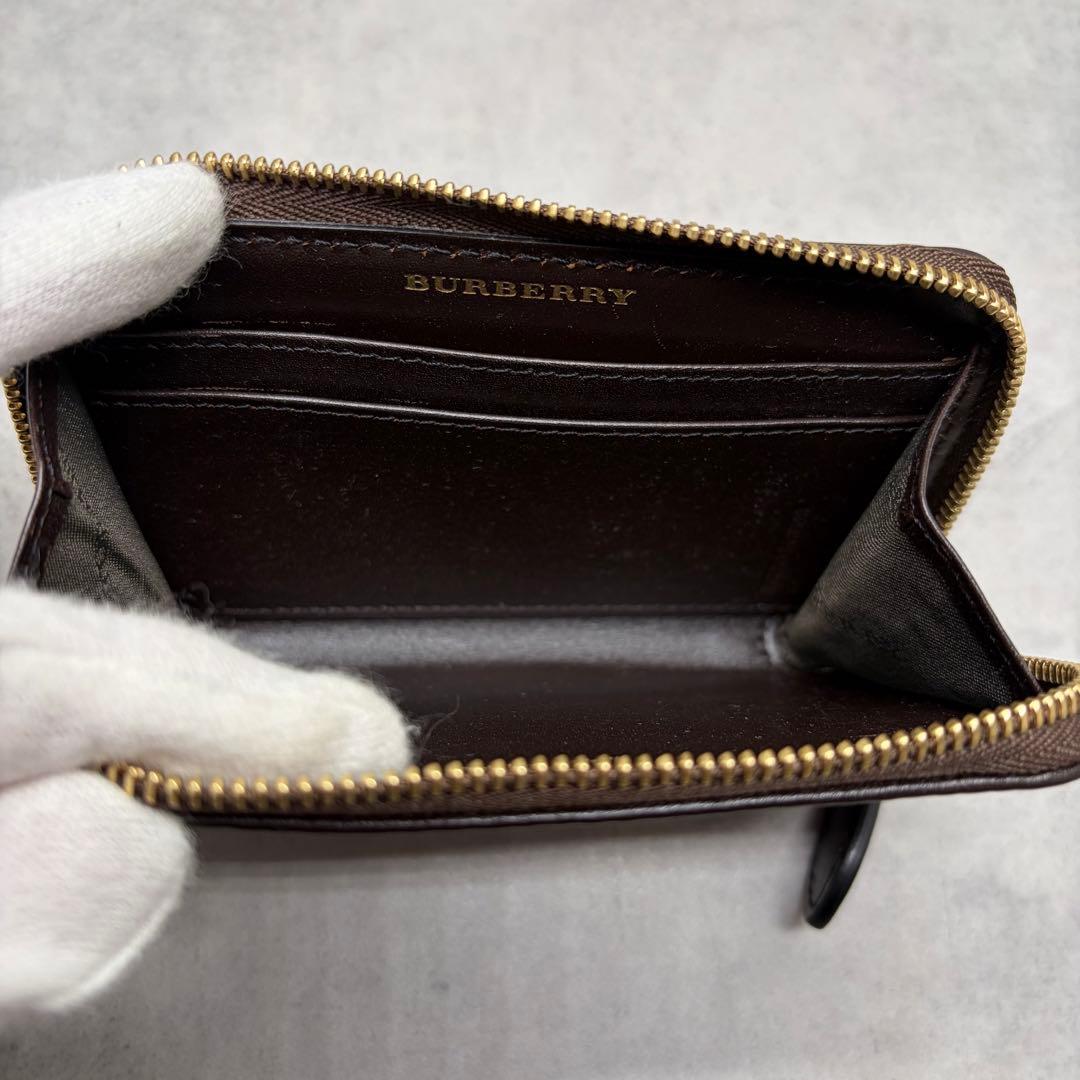 BURBERRY ノバチェック ラウンドファスナー ケース 伊製