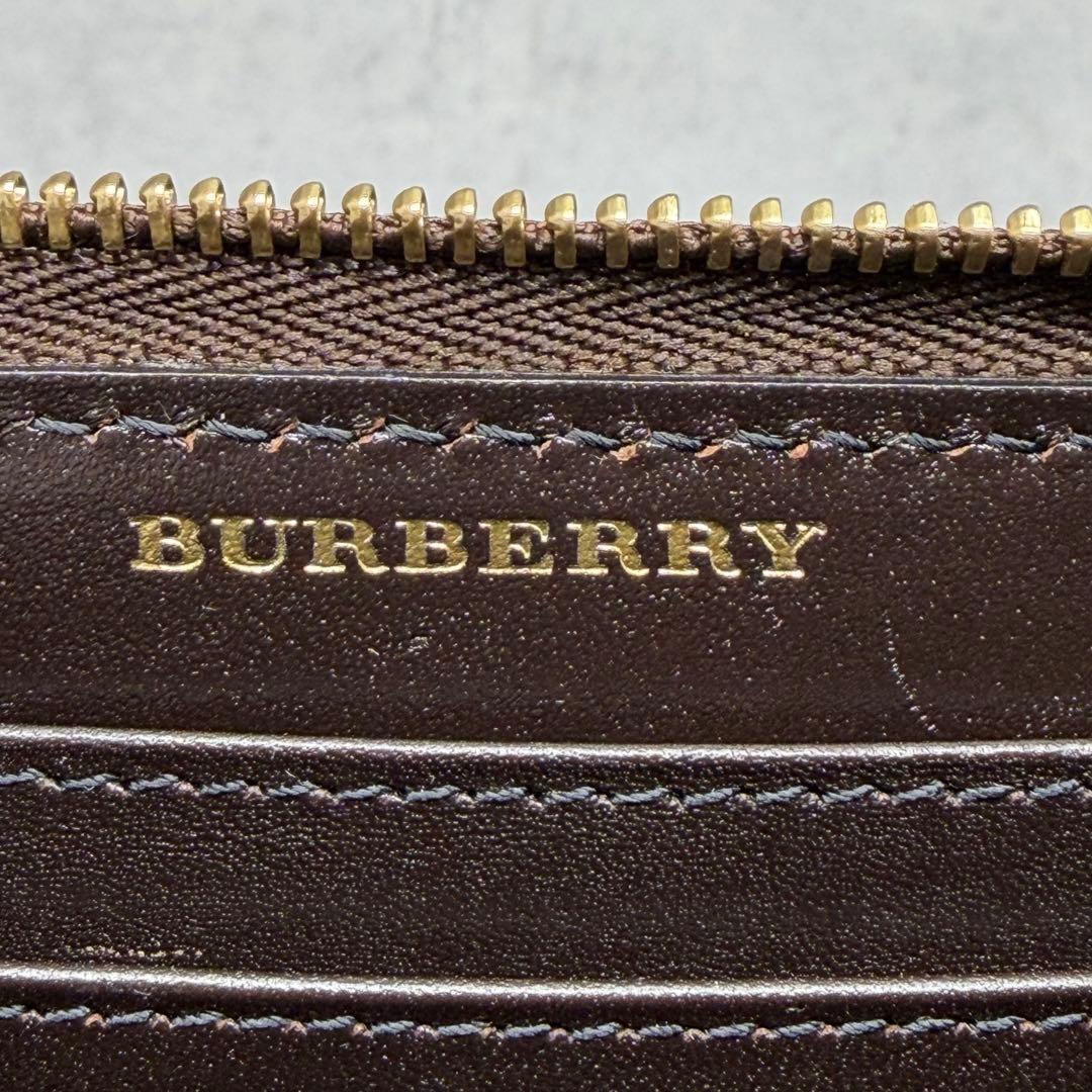 BURBERRY ノバチェック ラウンドファスナー ケース 伊製