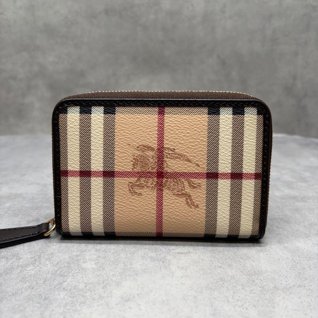 BURBERRY ノバチェック ラウンドファスナー ケース 伊製