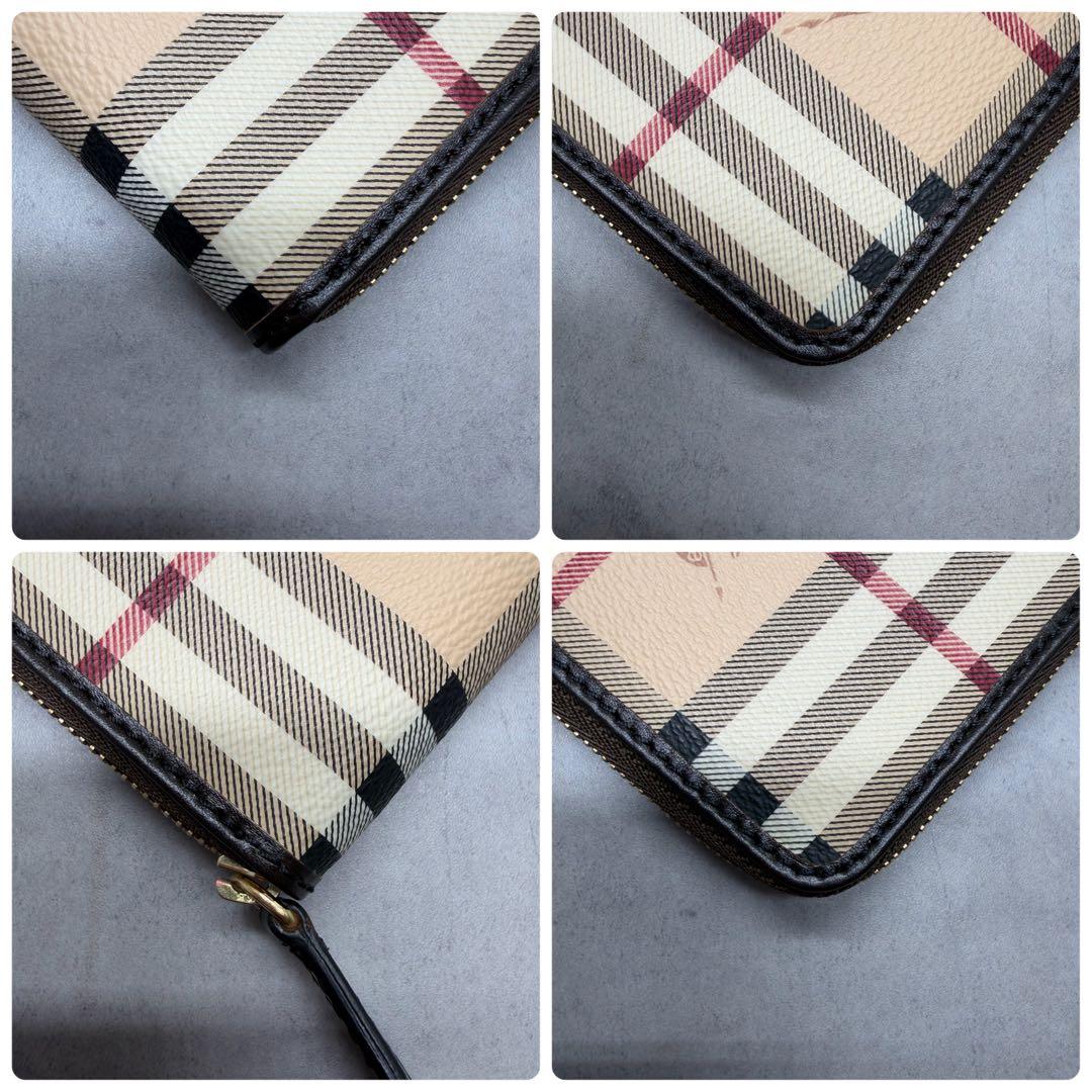 BURBERRY ノバチェック ラウンドファスナー ケース 伊製