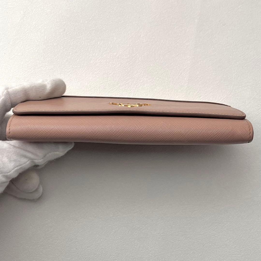 PRADA プラダ　サフィアーノ　バイカラー　長財布　フラップ　0205-②