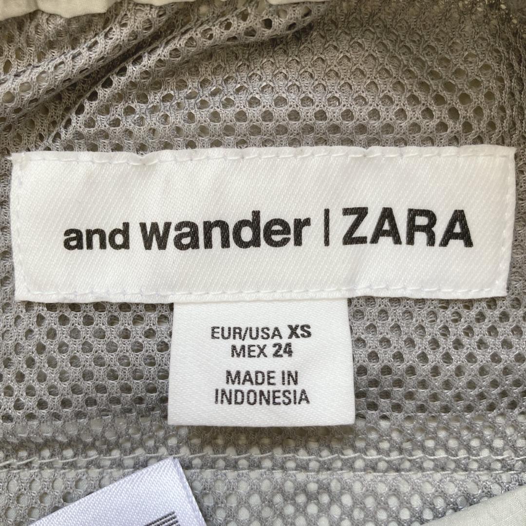 and wander | ZARA ベージュ ワイドパンツ XS
