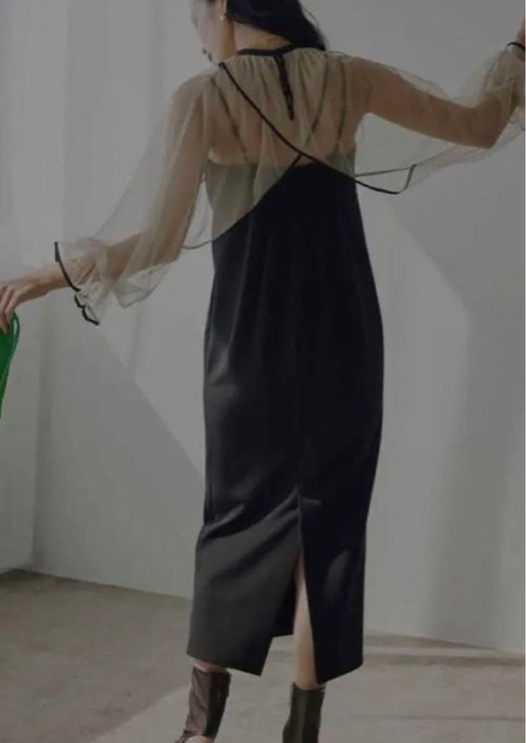 【のんの】ameri vintage⭐︎シースルーパーティードレス