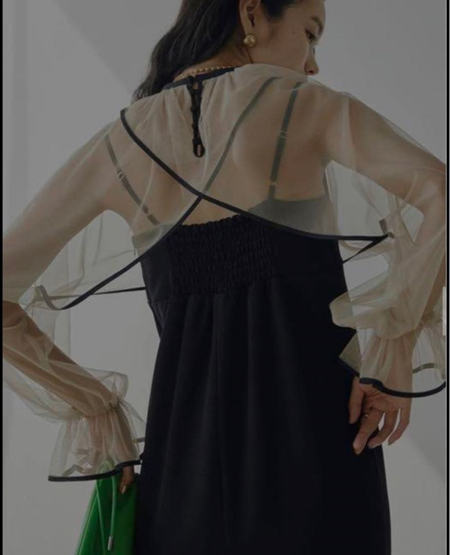 【のんの】ameri vintage⭐︎シースルーパーティードレス