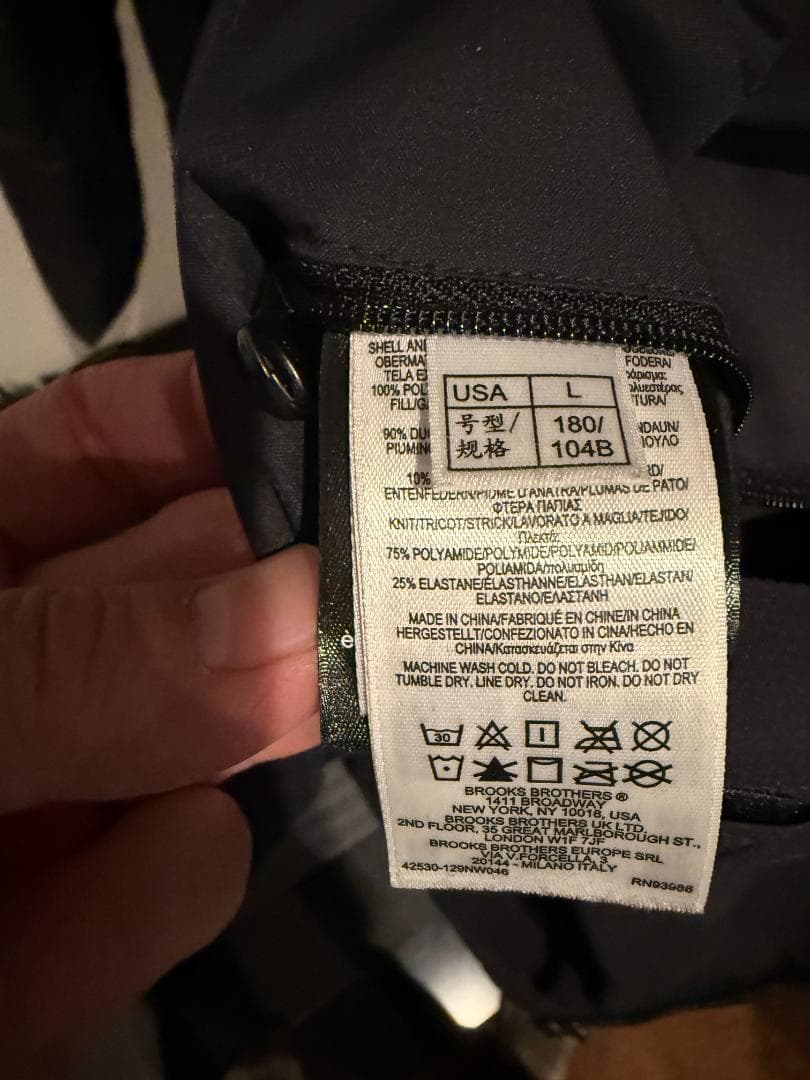 ブルックスブラザーズ BROOKS BROTHERS ダウンジャケット