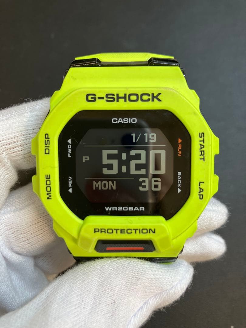 【中古】【稼働品】G-SHOCK GBDー200ー9JF蛍光イエロー