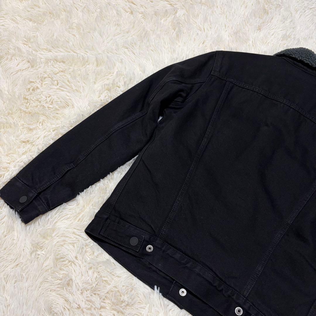 ✨リー✨Levi’sリーバイス シェルパ ブラック ジャケット Sサイズ
