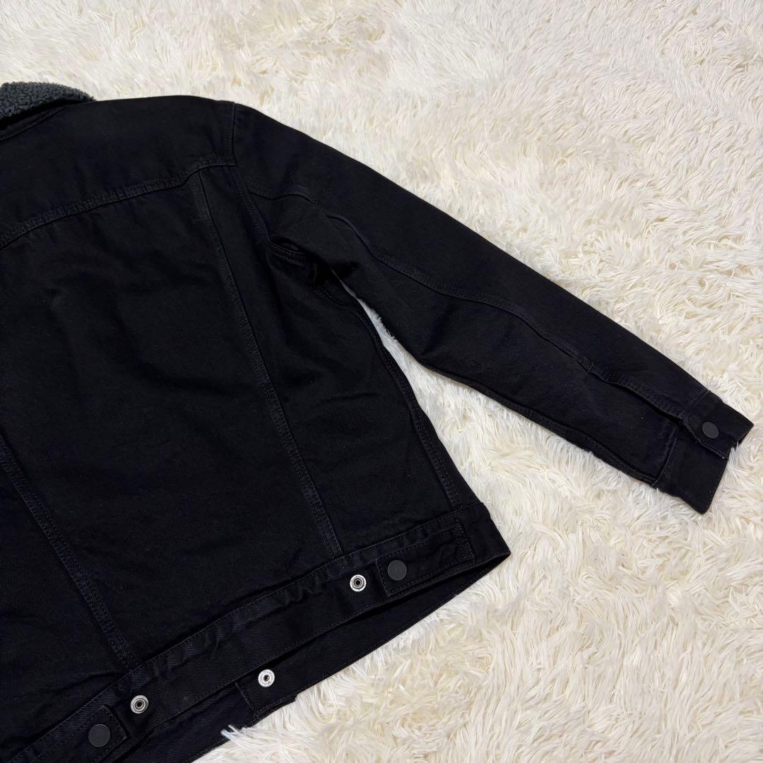 ✨リー✨Levi’sリーバイス シェルパ ブラック ジャケット Sサイズ
