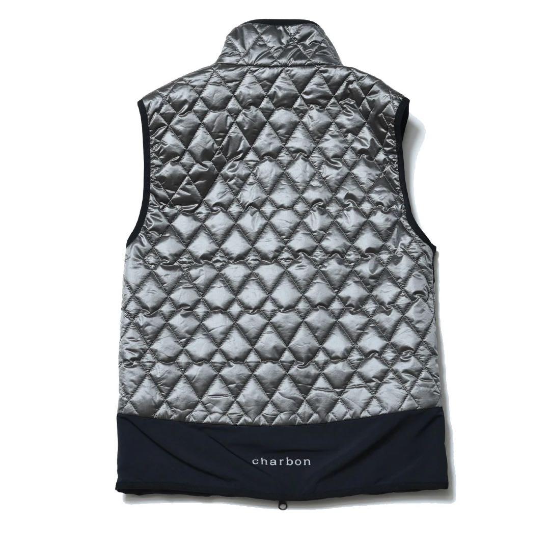 【即完売品】charbon running/S/シルバー/ベスト