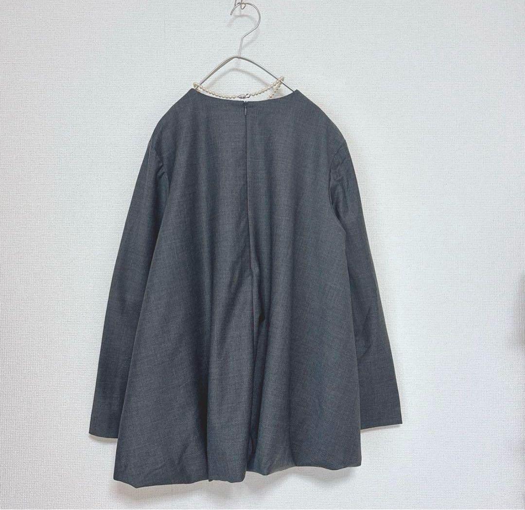 極美品✨【Ｒ by高橋リタ】ヘムライン バルーンヘム フレアブラウス