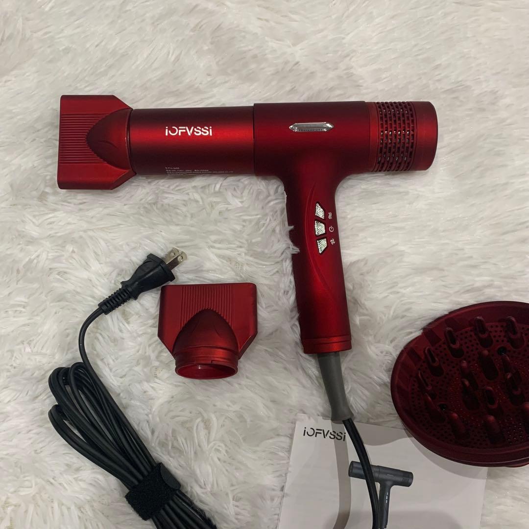 IOFVSSIドライヤー大風量 ドライヤー 速乾 高濃度マイナスイオン搭載 3段