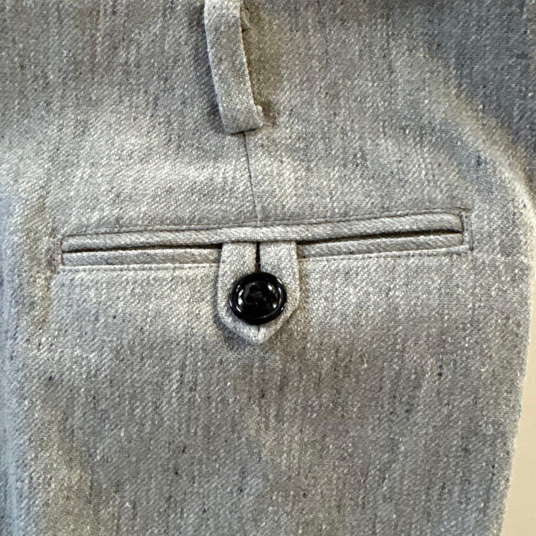 【新品未使用】ドライボーンズ ウールネップ極太 ロカビリー ワイド2タックパンツ