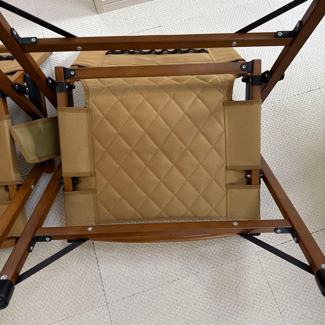 WAQ フォールディングウッドチェア⭐︎2個セット