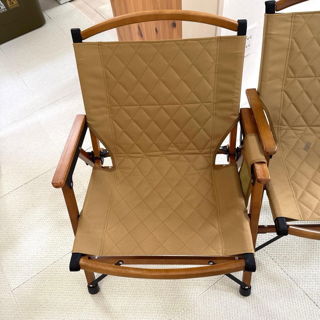 WAQ フォールディングウッドチェア⭐︎2個セット