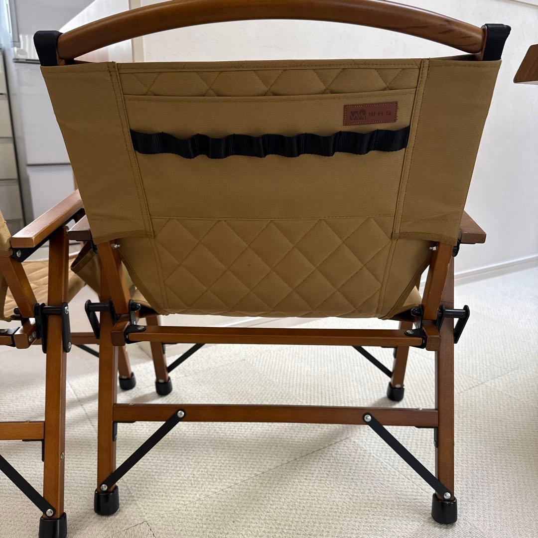 WAQ フォールディングウッドチェア⭐︎2個セット