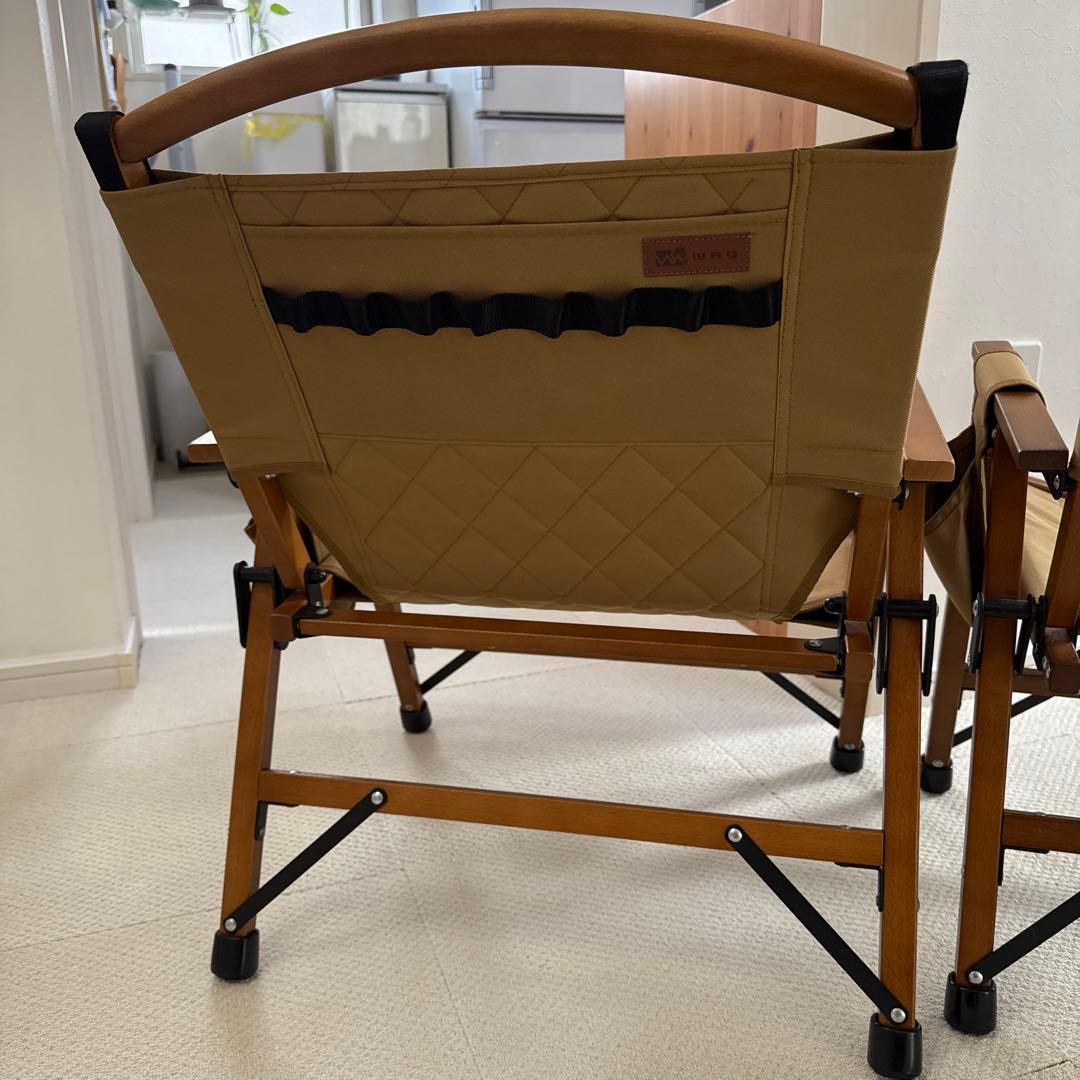 WAQ フォールディングウッドチェア⭐︎2個セット