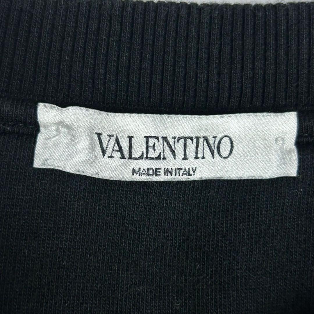 5969【人気ブラック】ヴァレンティノ‪☆プリントロゴ入りスウェット VLTN