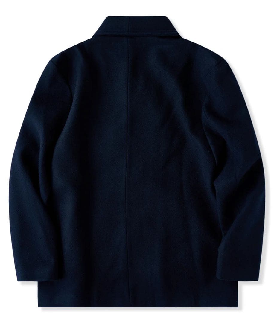 値下げ　ウール ネイビー ピーコート XL