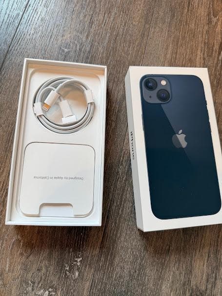 iPhone13 128GB ミッドナイト 箱ケーブル付 SIMフリー