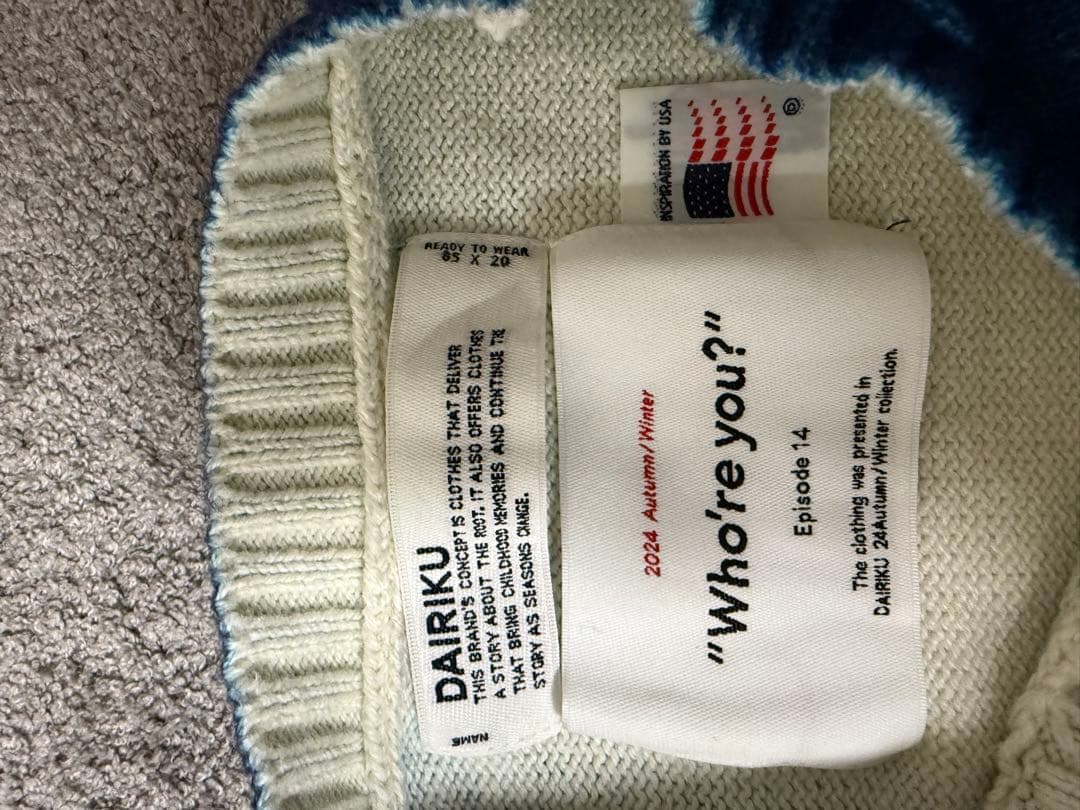 DAIRIKU 24aw Photo pullover Knit 美品　Lサイズ