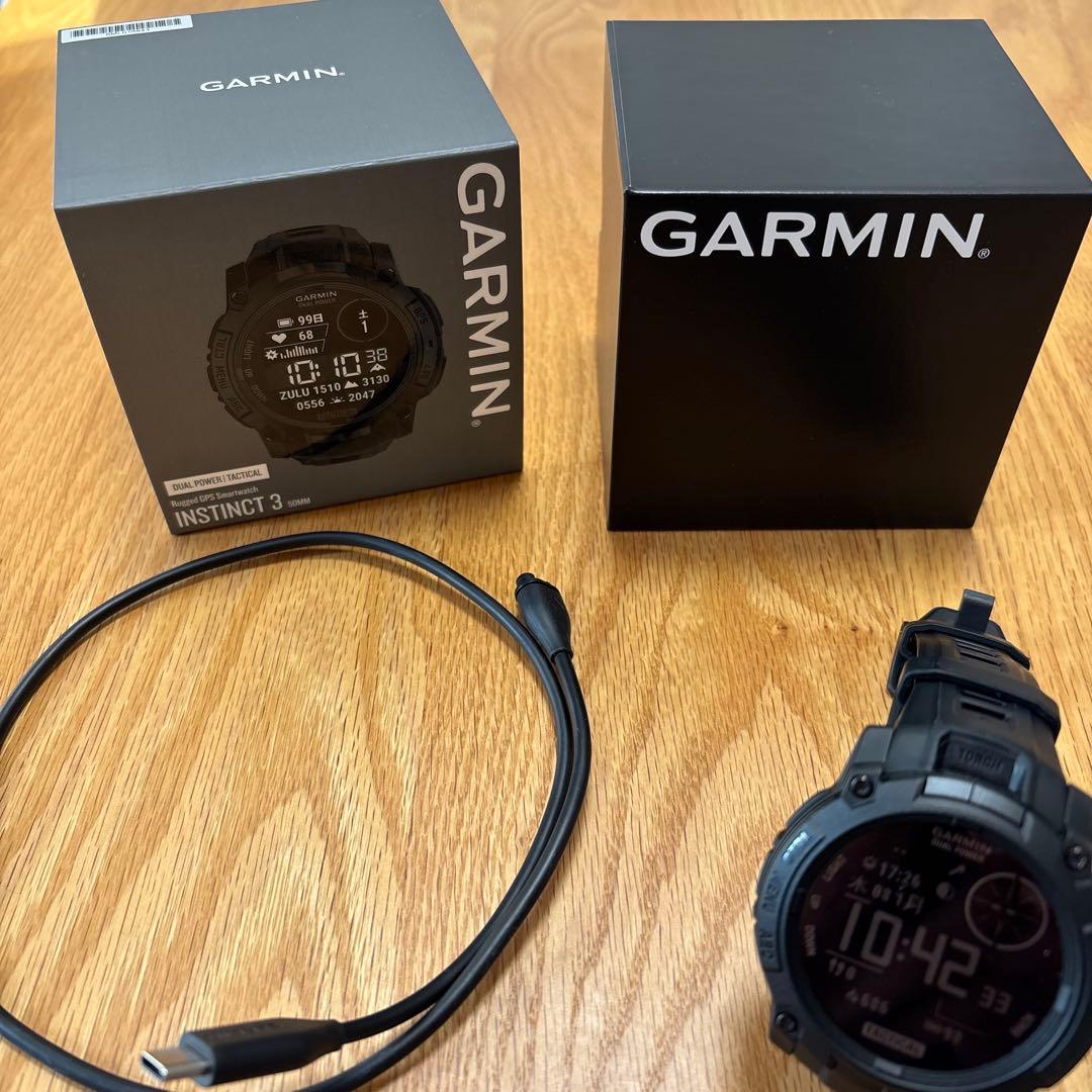 ガーミン instinct3 dual power tactical50mm