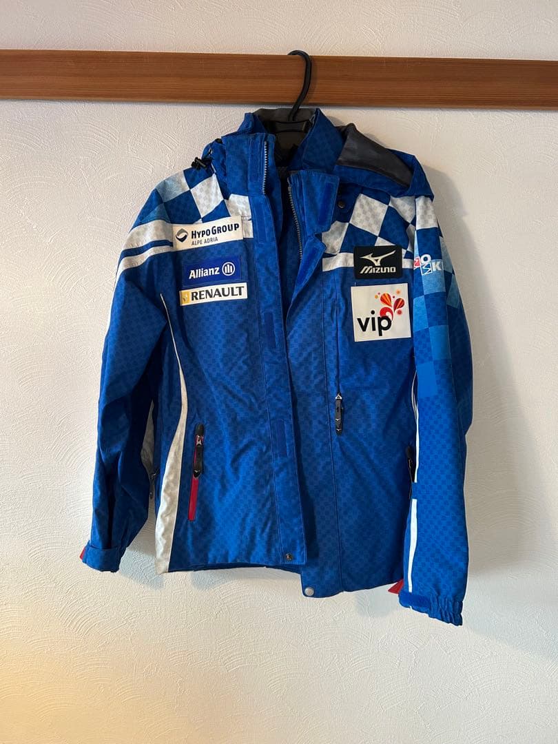 Mizuno ウィンタースポーツウェア上下セット Sサイズ 青 希少品