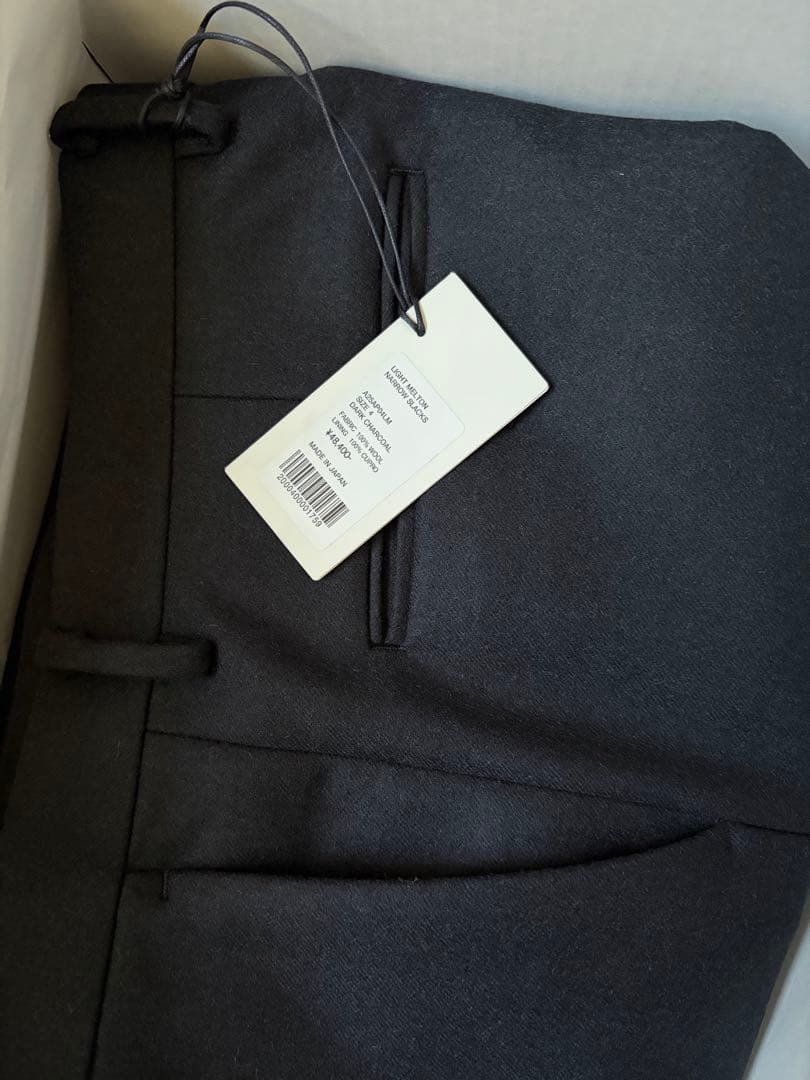 パンツ 25AW AURALEE LIGHT MELTON NARROW SLACKS