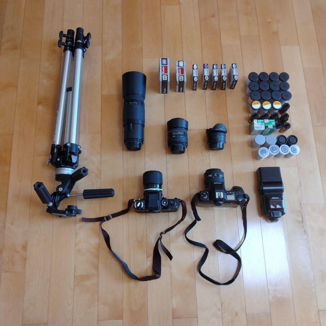 一眼レフカメラセット　NikonF3、NikonF801S, アクセサリー