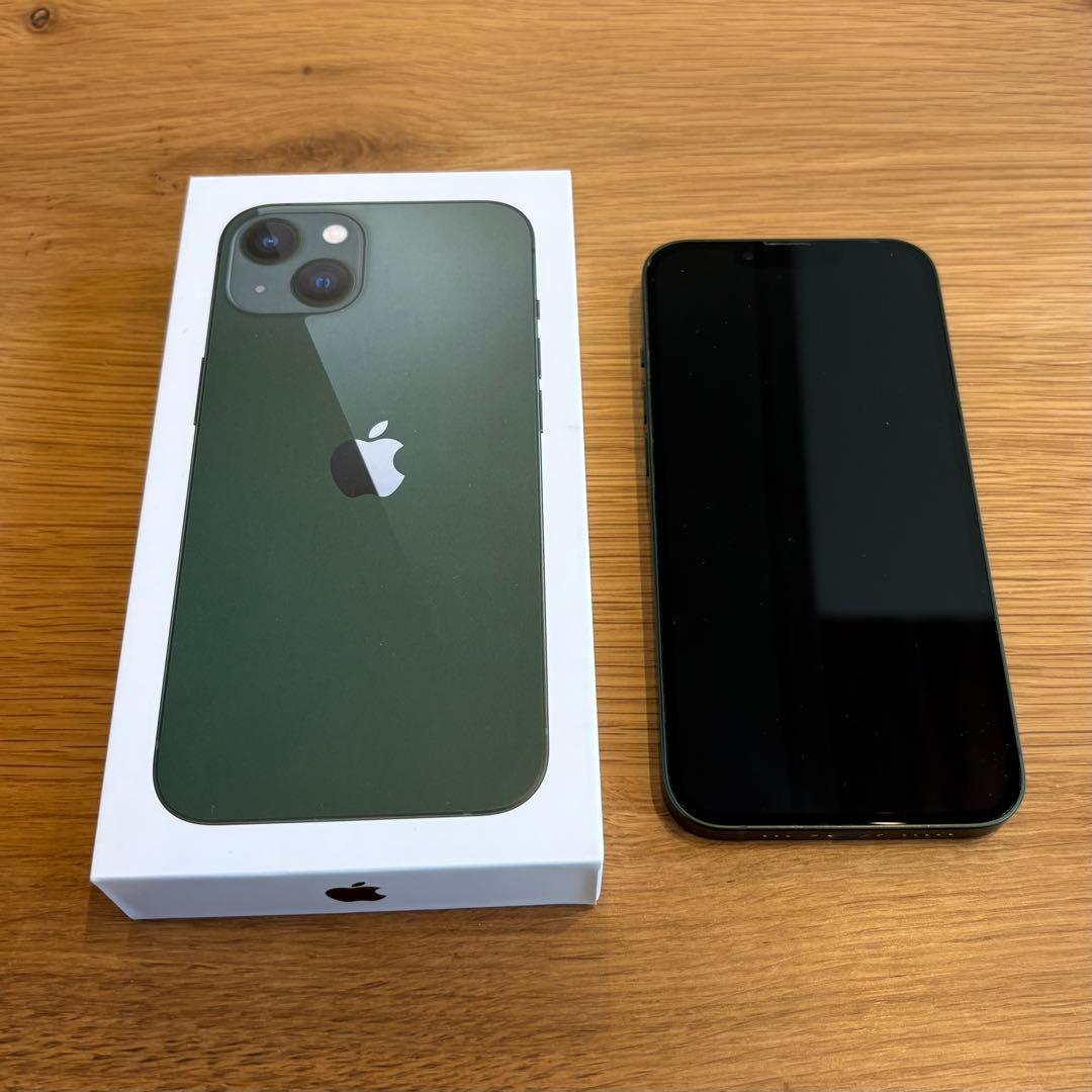 【値下げしました】Apple iPhone 13 ミッドナイトグリーン 本体