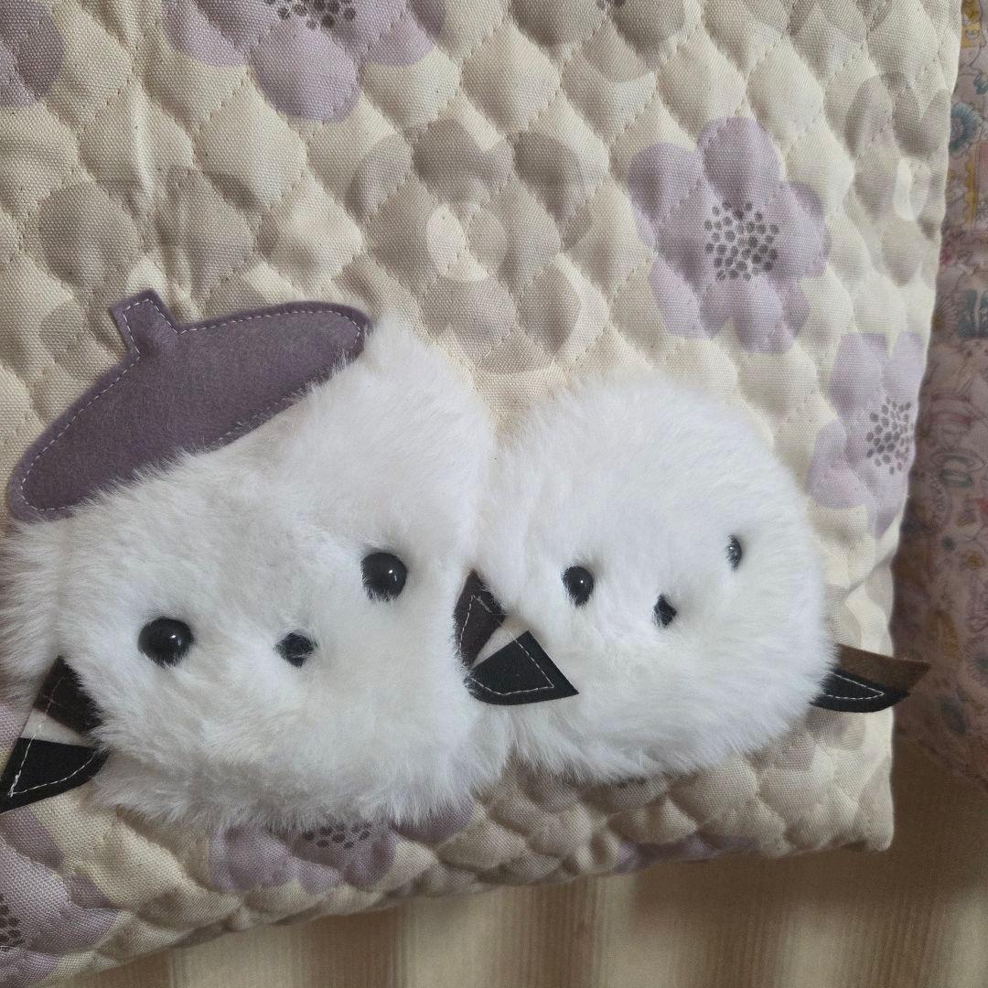 ●いちご●●親子もふもふシマエナガ　トートバッグ