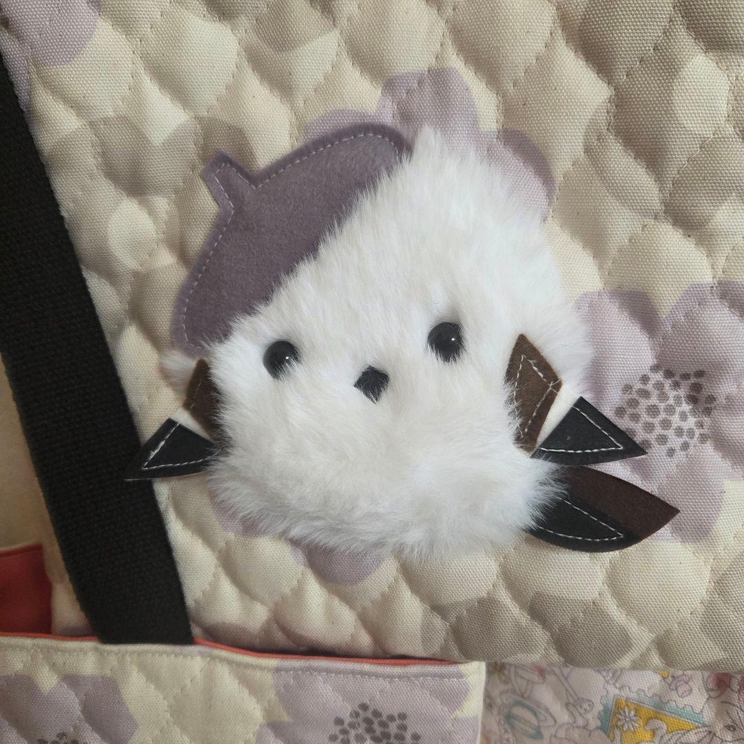 ●いちご●●親子もふもふシマエナガ　トートバッグ