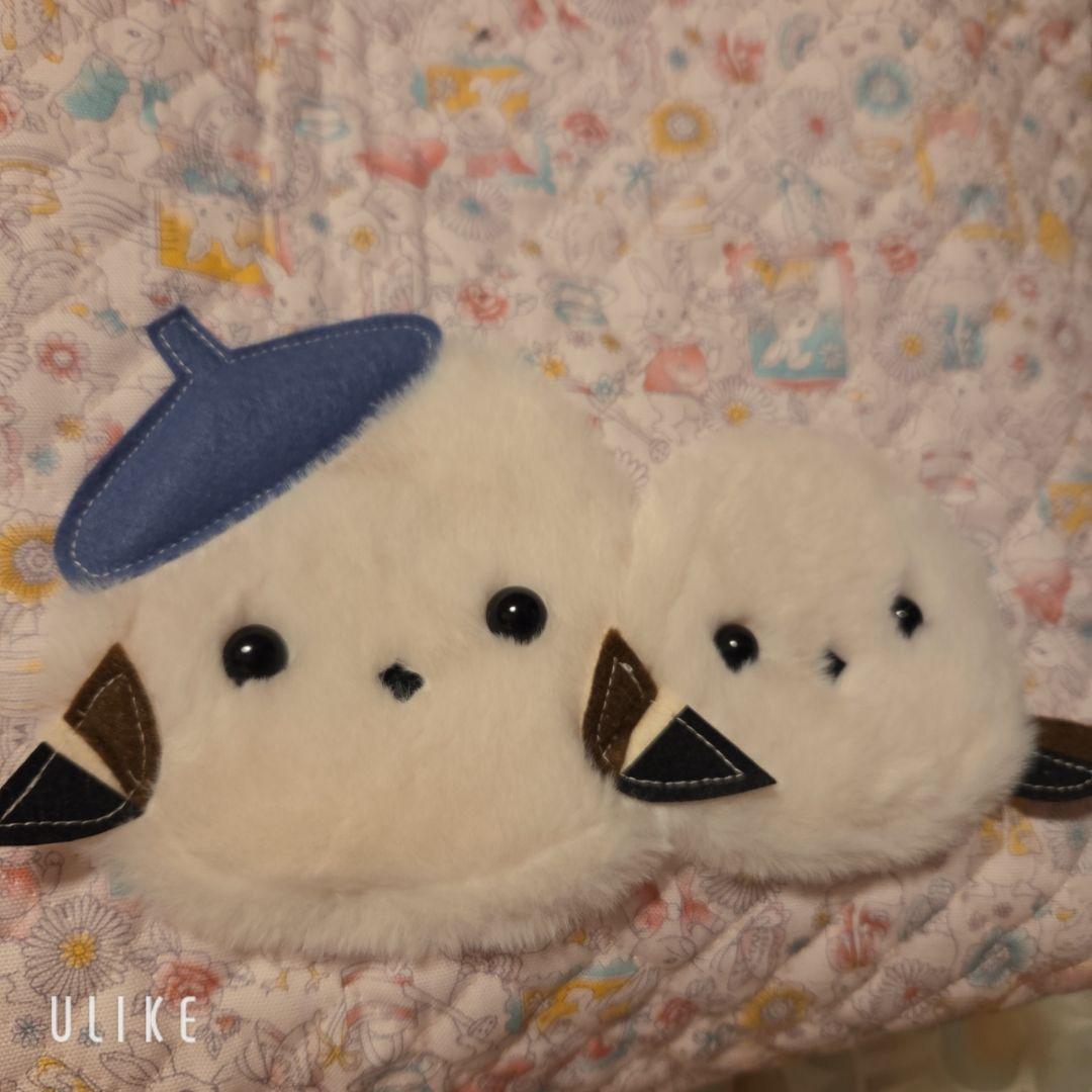 ●いちご●●親子もふもふシマエナガ　トートバッグ