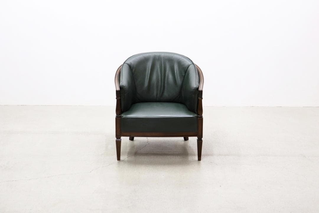 カリモク ドマーニ クイーンズライフ クラシカル 本革 レザー 1P ソファ