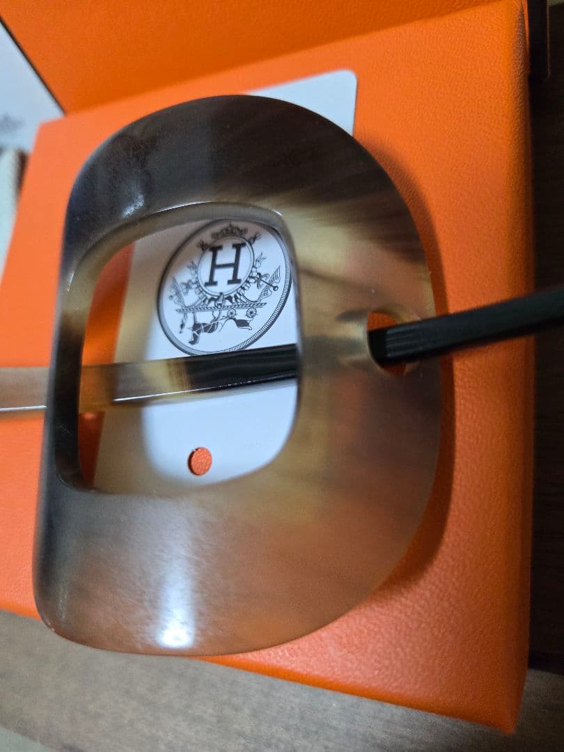 最安値⭐希少⭐唯一無二の芸術品、エルメスのバッファローホーン かんざし