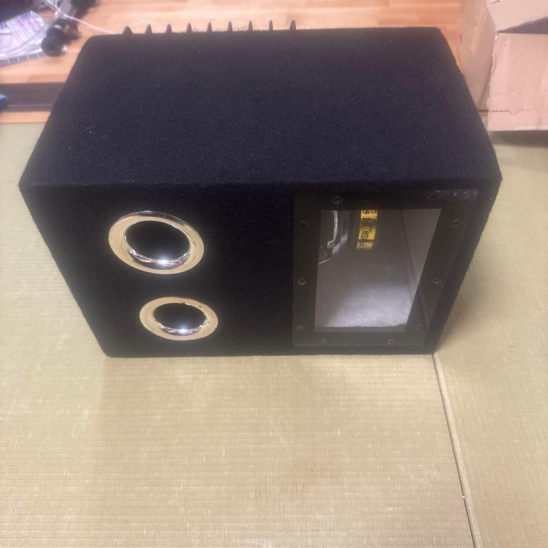 FUSION Super Flat スピーカー 黒 ロックフォードアンプセット