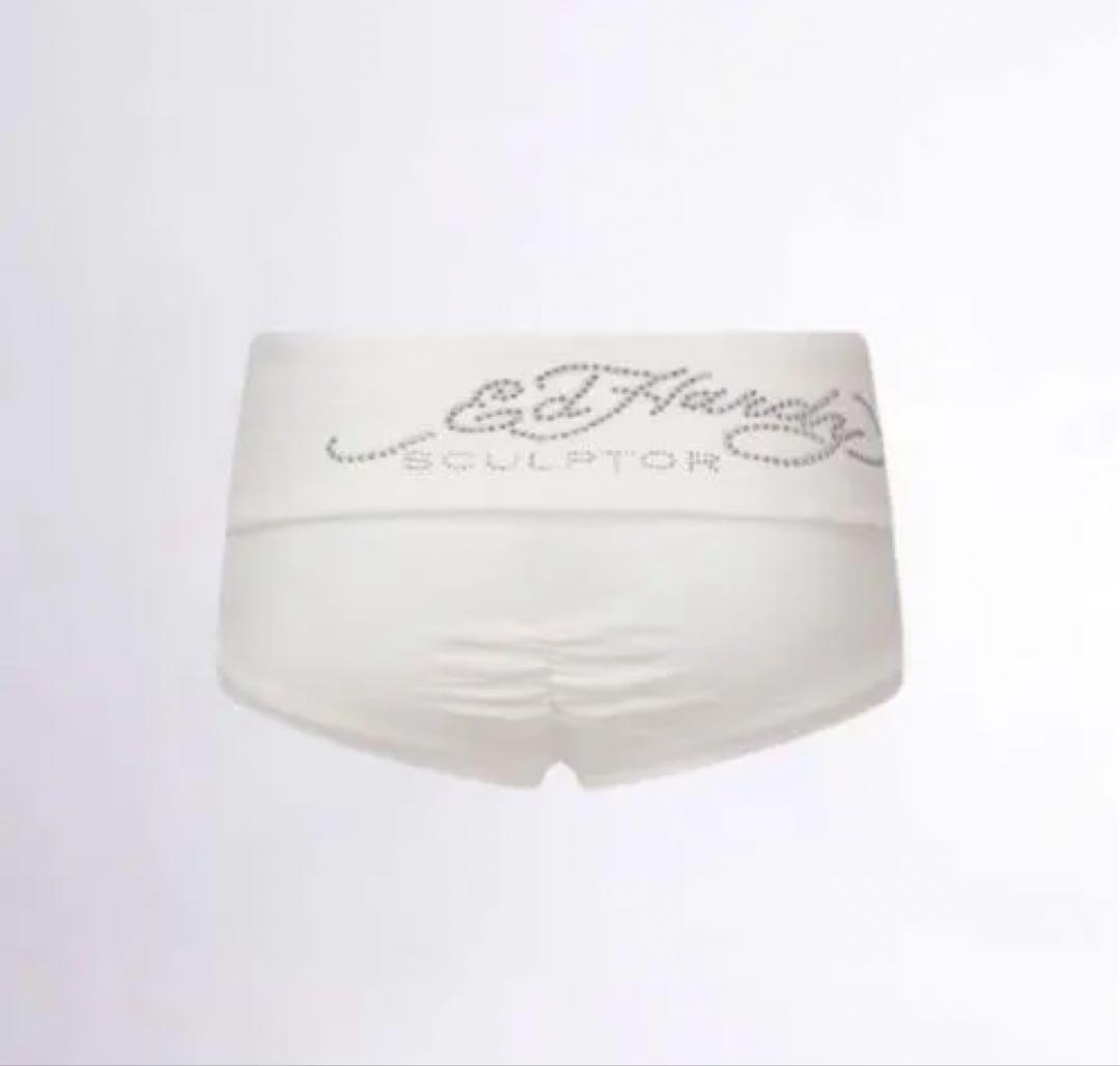 ホワイトショートパンツSculptor × Ed Hardy Cherry