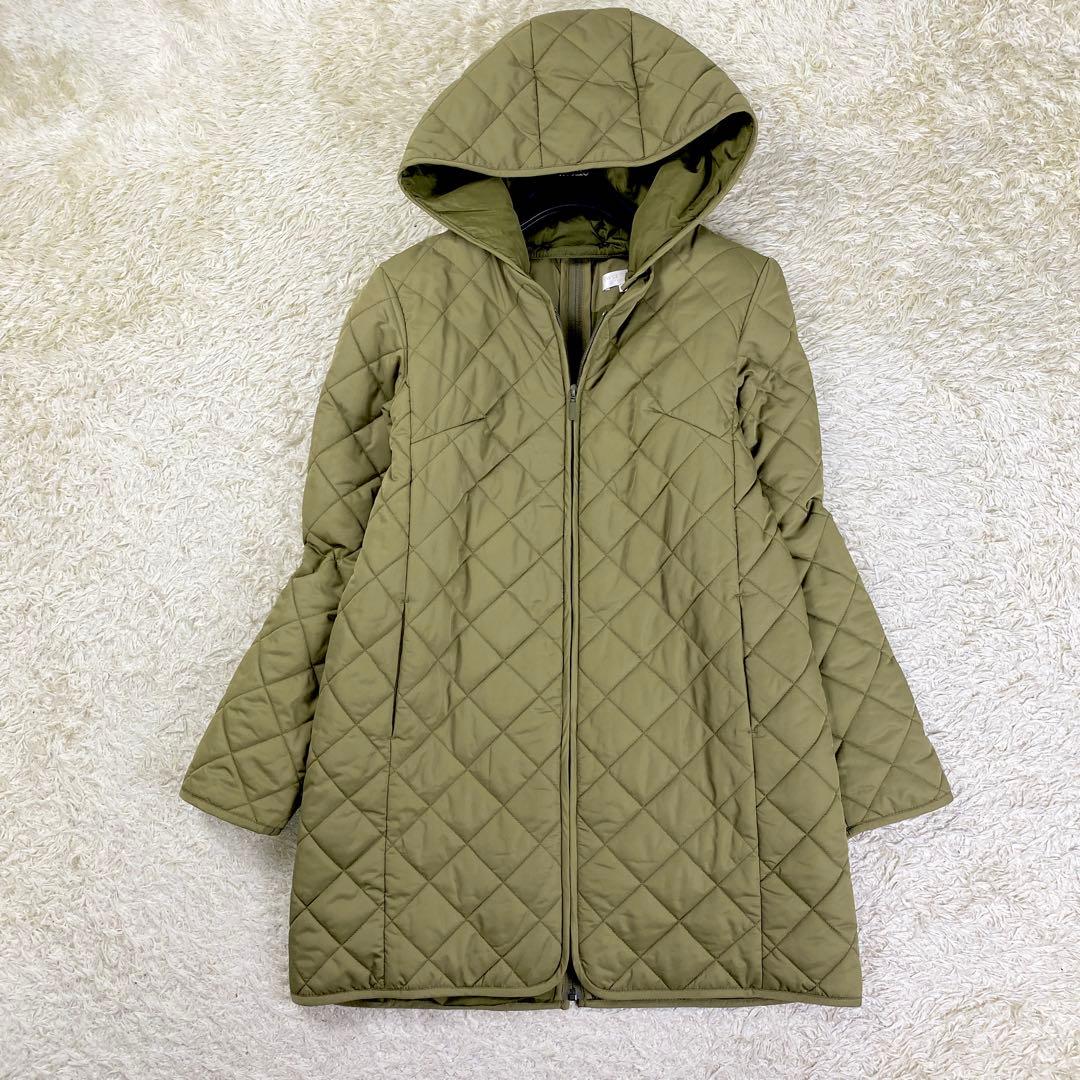 【極美品】スウィートマミー 3way ママコート キルティングコート L カーキ