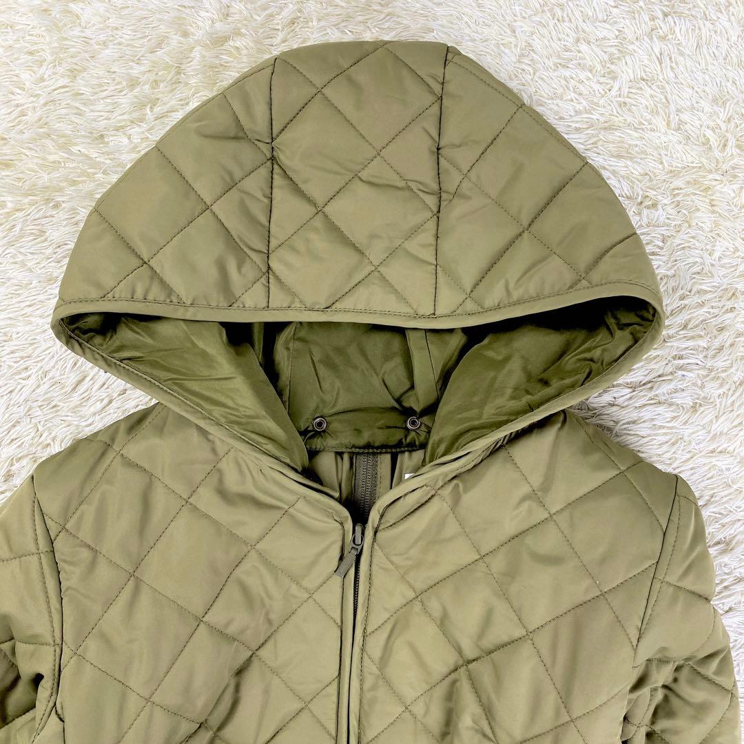 【極美品】スウィートマミー 3way ママコート キルティングコート L カーキ